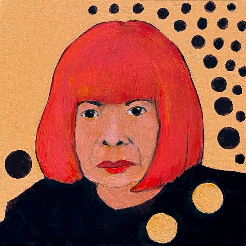 portrait of Yayor Kusama, artist.