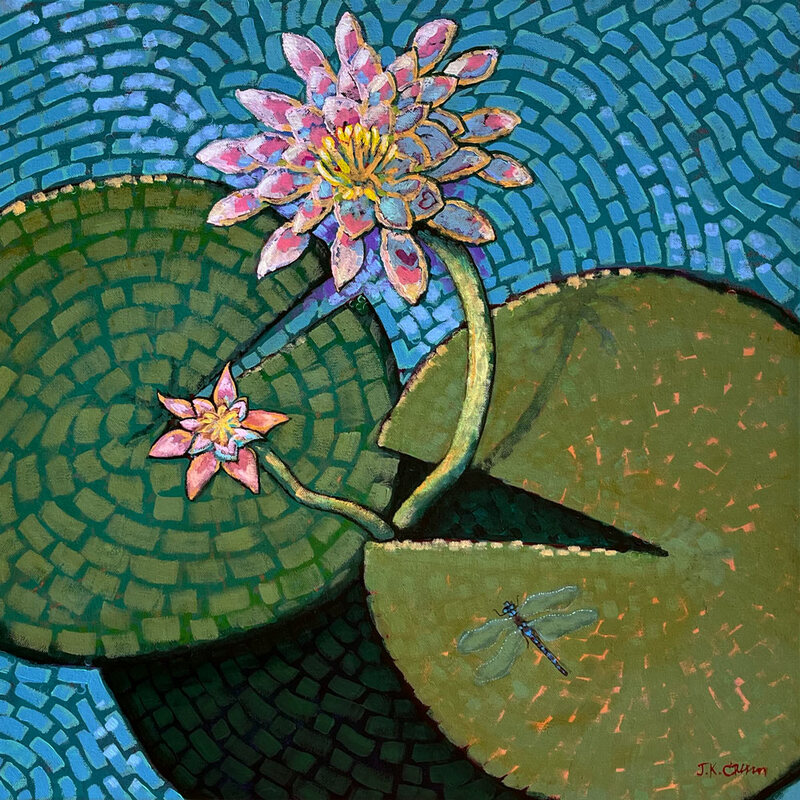 Lily Pads painting by John Crum