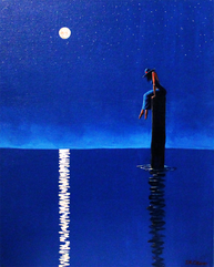 Dramatic figure painting by J.K. Crum, 2013