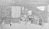 1973 ink drawing 