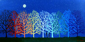 same roots different barks rainbow trees