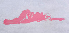 figurative woodcut on onion paper