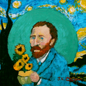 Vincent Van Gogh, holding coffee mug - J.K. Crum